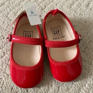Baby Gap Red Patent Leather Shoes (6-12m) (NWT)